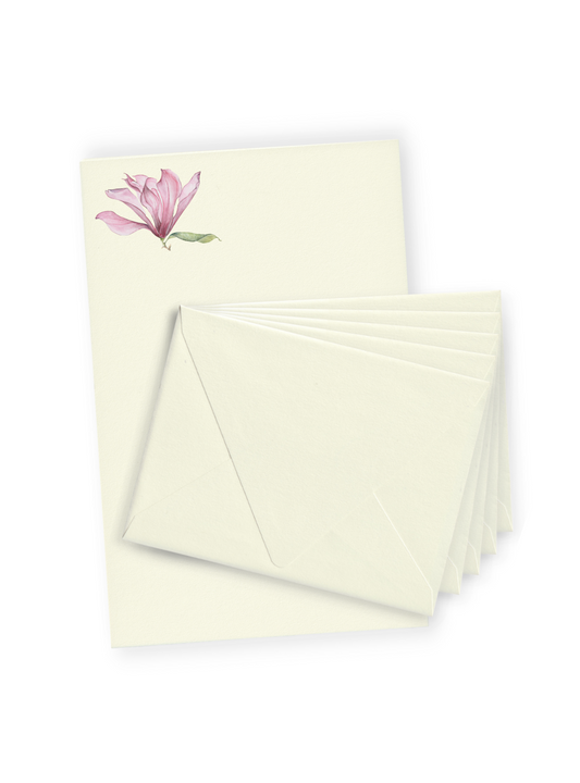 Pink Magnolia Letter Paper Bundle